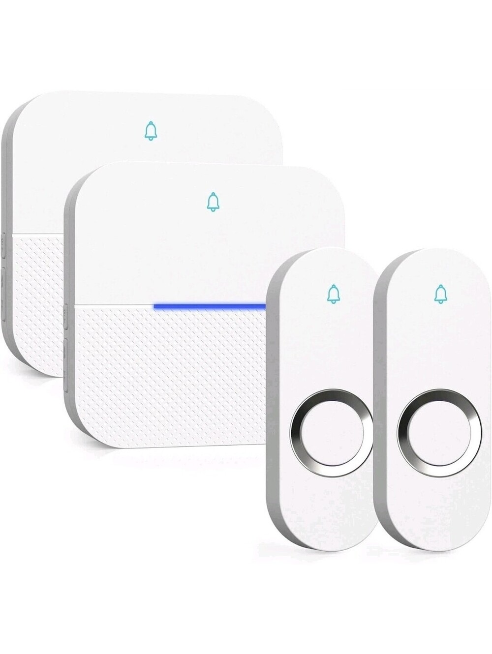 Lighted Wireless Doorbell for Home, Waterproof Battery Doorbell Wireless 1,000Ft